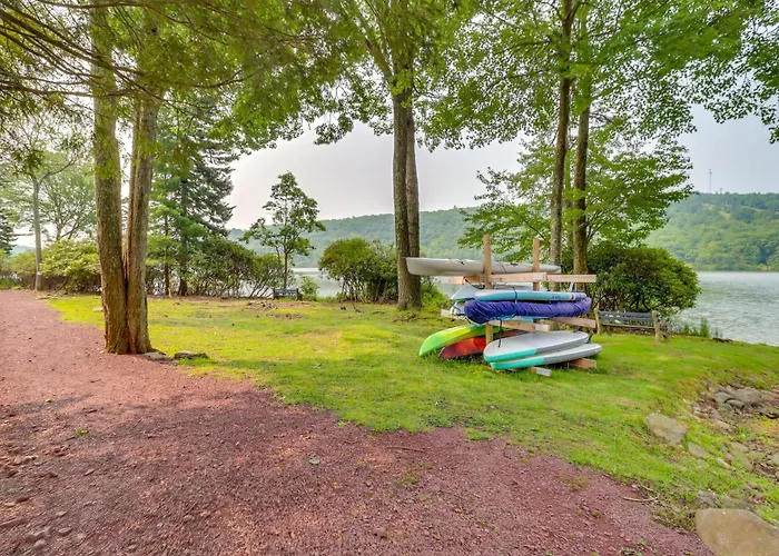 Steps To Shore: Scenic Big Boulder Lake Condo!